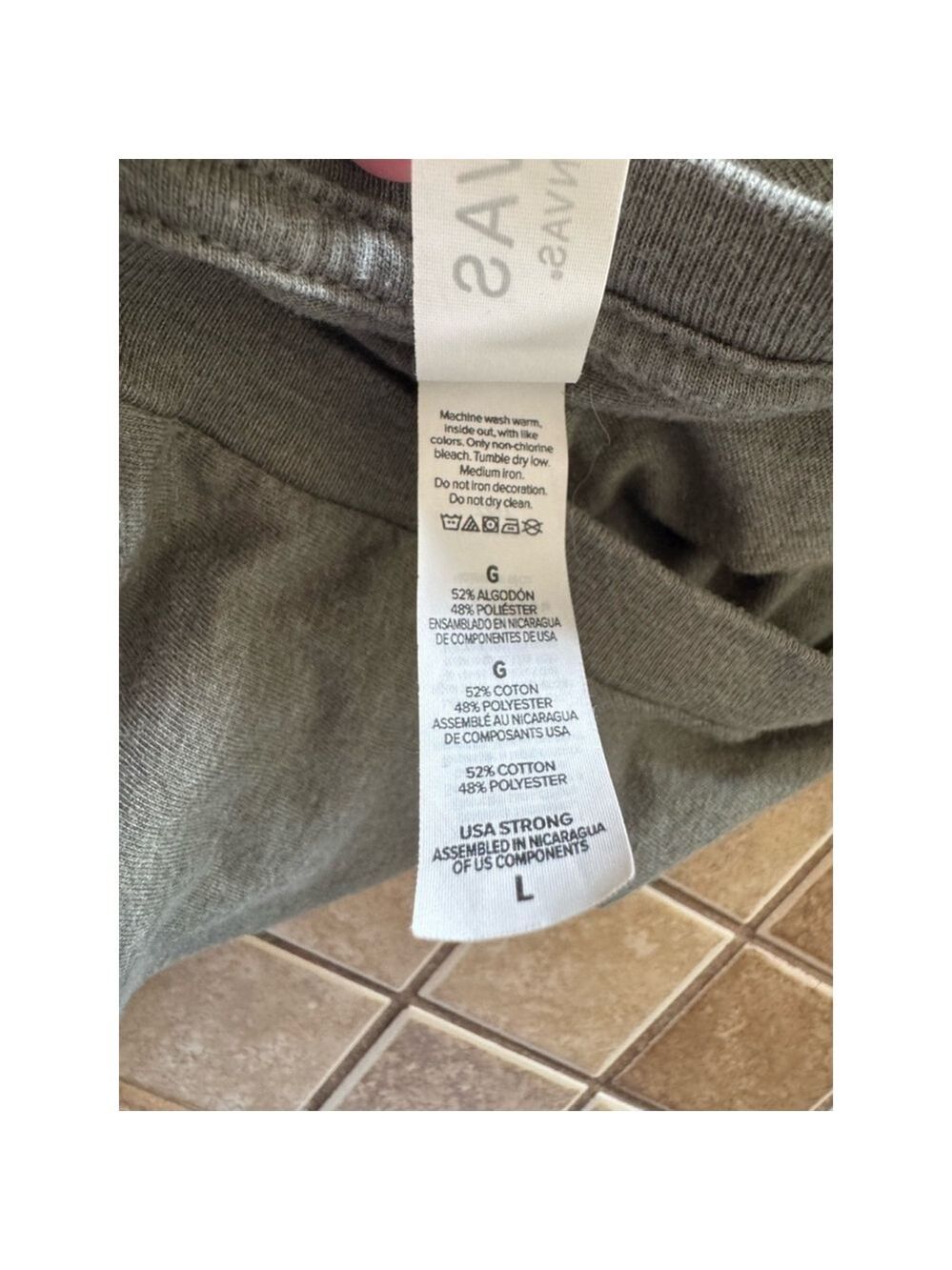 Women's Bella+Canvas Graphic T-shirt Size L Gray - Picture 4 of 4